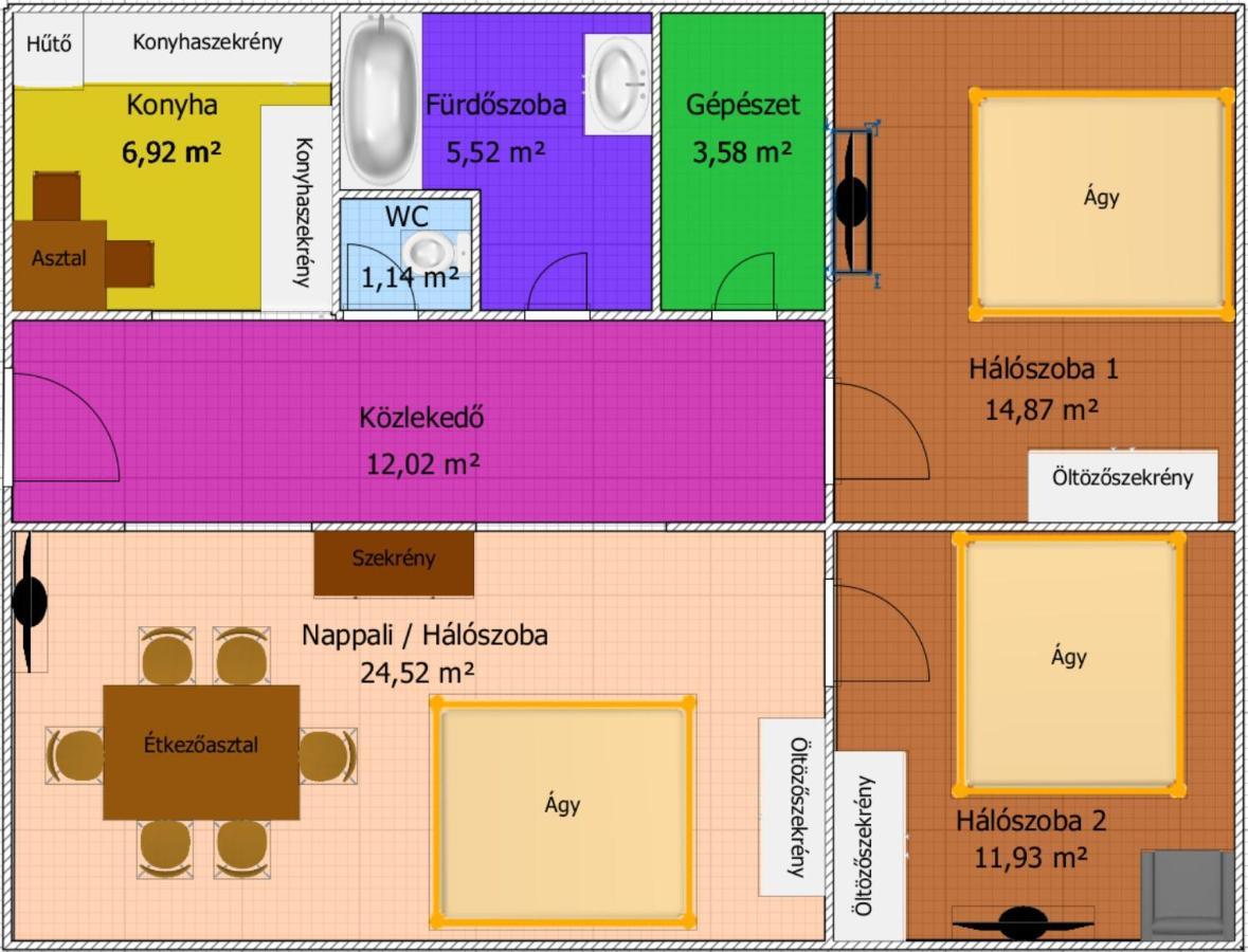 Apartmán Bíborlak 6 Villány Exteriér fotografie